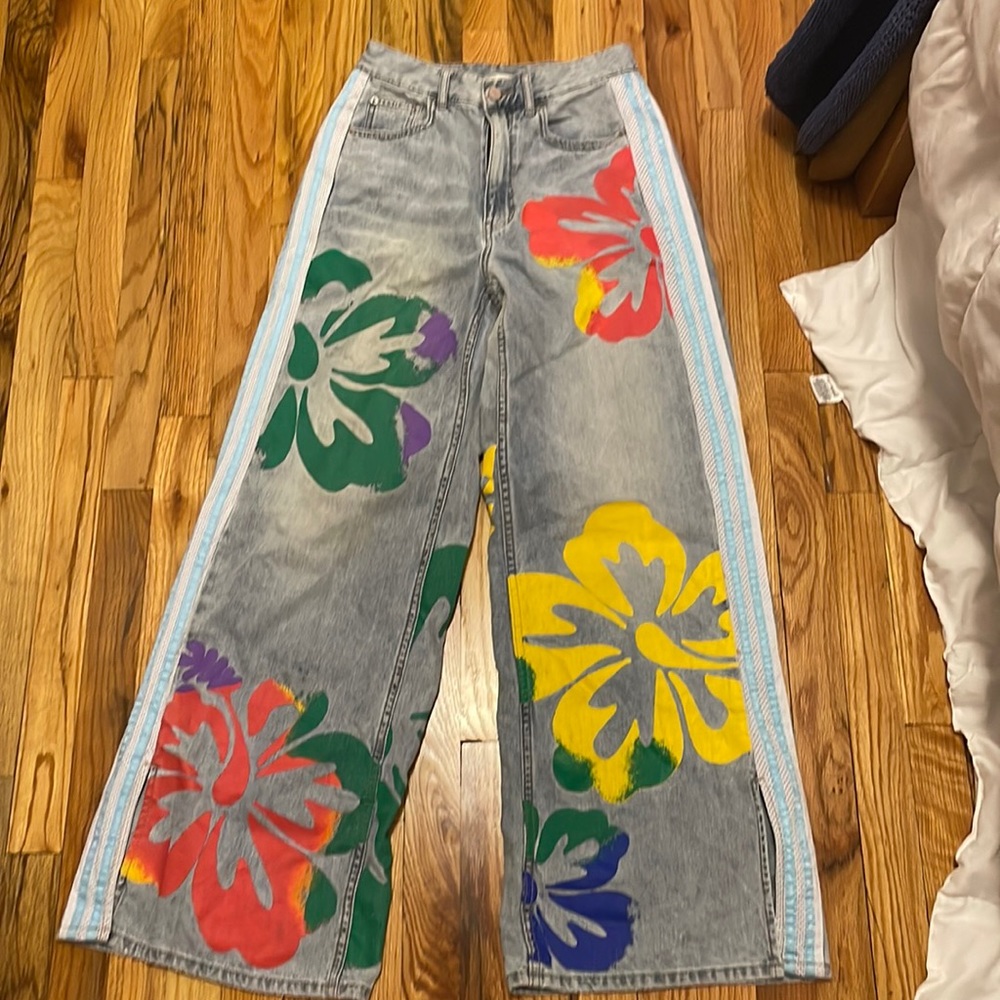 Urban outfitters baggy decal jeans